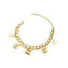 The popular titanium steel butterfly double-layer bracelet in Europe and America is elegant, hip-hop and fashionable for women. It doesn't fade and is a new versatile accessory with a unique personality Item Picture